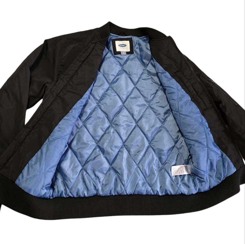 Old Navy Men's Black Bomber Jacket - Picture 3 of 9